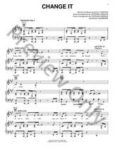 Change It piano sheet music cover